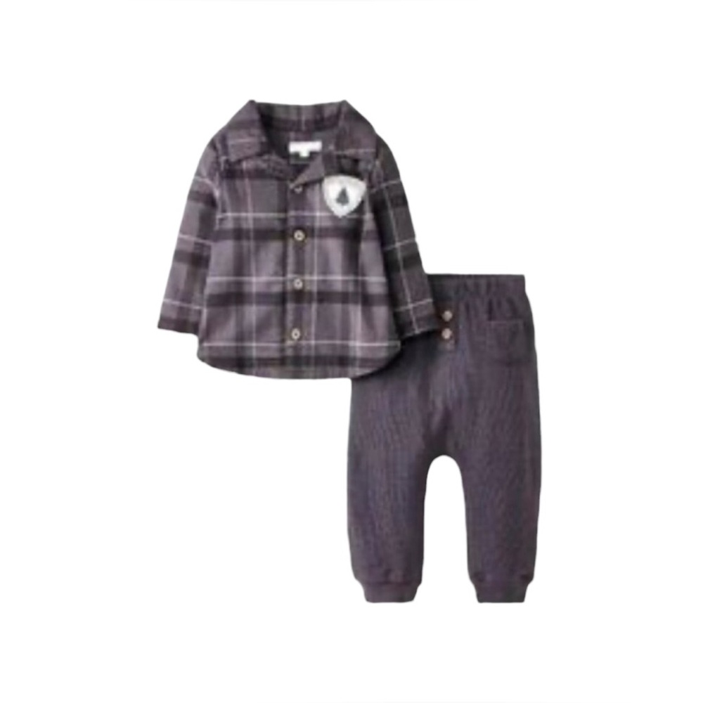 Grayson Mini Baby Boys' Plaid Flannel Set